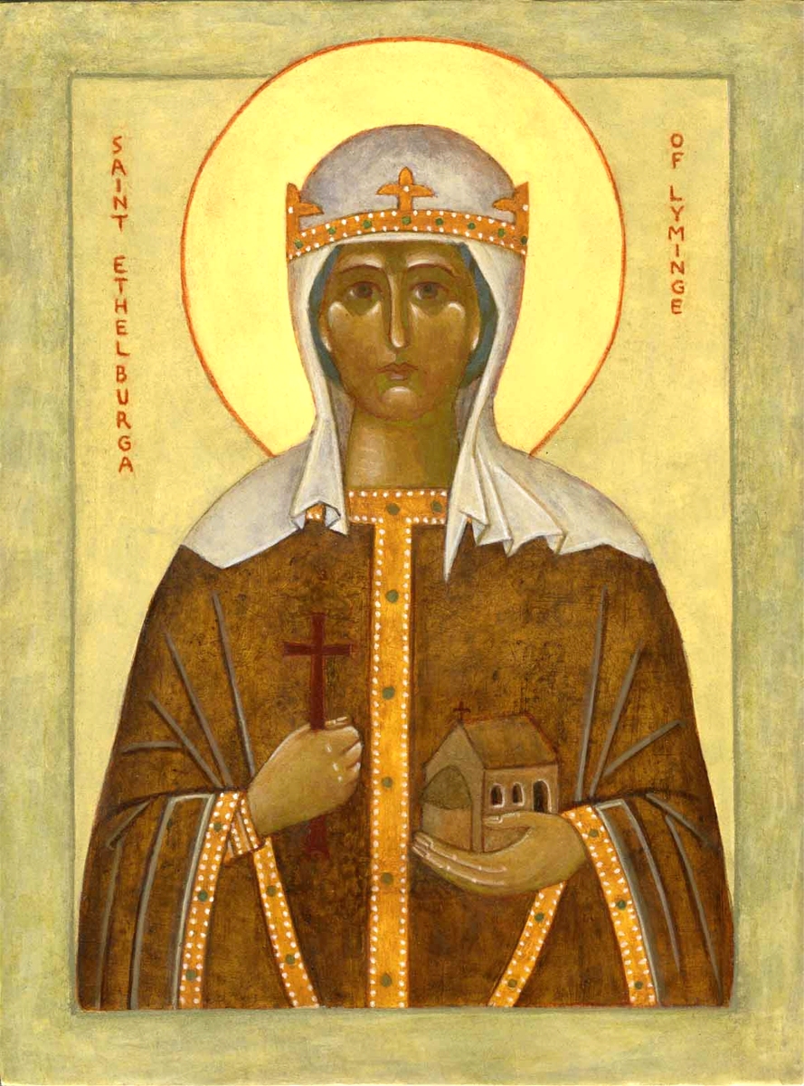 Religious icon: Saint Ethelburga of Lyminge
